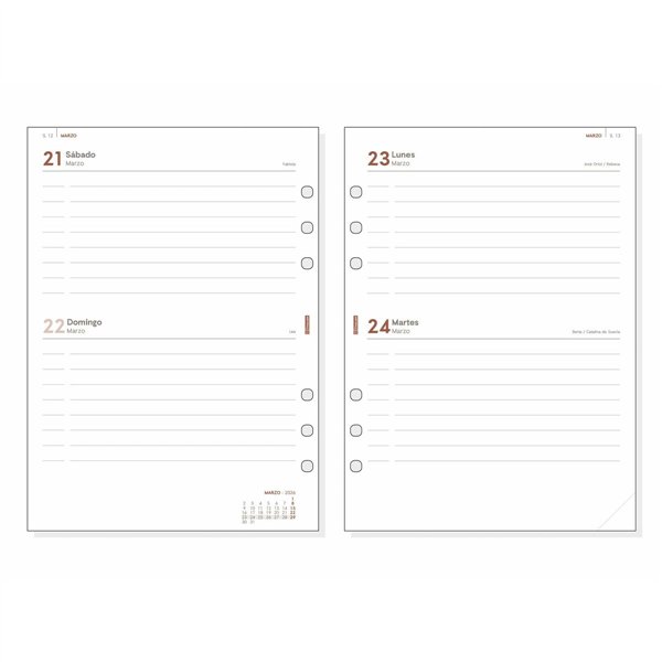 Diary Refill Finocam OPEN R1097 2026 15,5 x 21,5 cm