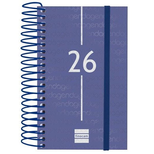 Diary Finocam YEAR Blue Mini 7,9 x 12,7 cm 2026