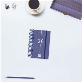 Diary Finocam YEAR Blue Mini 7,9 x 12,7 cm 2026