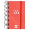Diary Finocam YEAR Red Mini 7,9 x 12,7 cm 2026