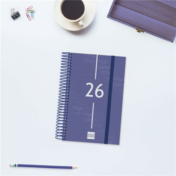 Diary Finocam YEAR Blue 11,7 x 18,1 cm 2026