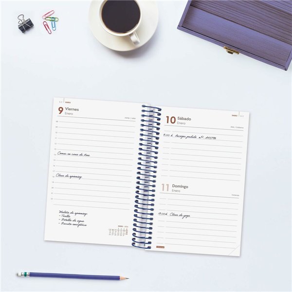 Diary Finocam YEAR Blue 11,7 x 18,1 cm 2026