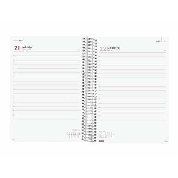 Diary Finocam YEAR Red A5 15,5 x 21,2 cm 2026