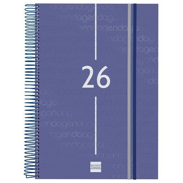 Diary Finocam YEAR Blue A4 21 x 29,7 cm 2026