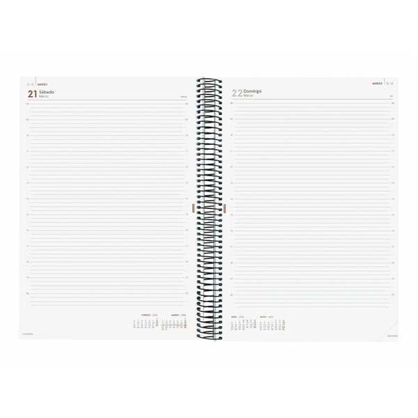 Diary Finocam YEAR Black A4 21 x 29,7 cm 2026