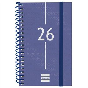 Diary Finocam YEAR Blue Mini 7,9 x 12,7 cm 2026