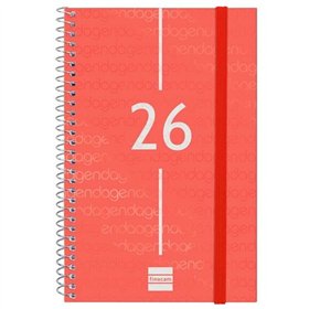 Diary Finocam YEAR Red 11,7 x 18,1 cm 2026