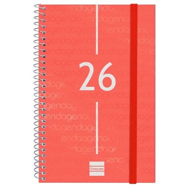 Diary Finocam YEAR Red 11,7 x 18,1 cm 2026