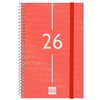 Diary Finocam YEAR Red 11,7 x 18,1 cm 2026