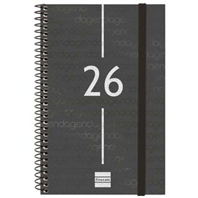 Diary Finocam YEAR Black 11,7 x 18,1 cm 2026