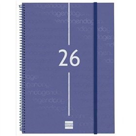 Diary Finocam YEAR Blue A4 21 x 29,7 cm 2026