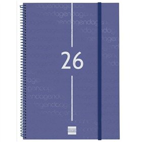 Diary Finocam YEAR Blue A4 21 x 29,7 cm 2026