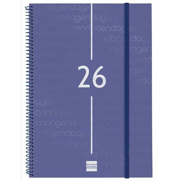 Diary Finocam YEAR Blue A4 21 x 29,7 cm 2026