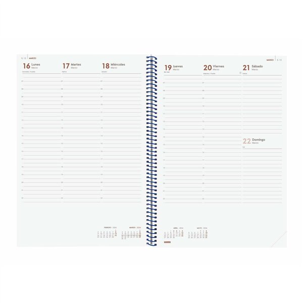 Diary Finocam YEAR Blue A4 21 x 29,7 cm 2026