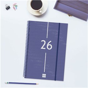 Diary Finocam YEAR Blue 16,5 x 24,2 cm 2026
