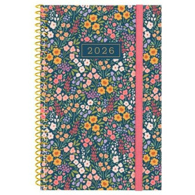 Diary Finocam DESIGN COLLECTION Flora 11,7 x 18,1 cm 2026