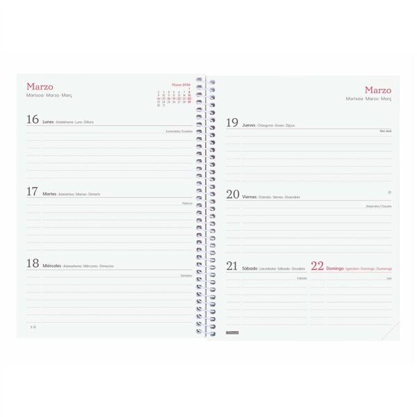 Diary Finocam DESIGN COLLECTION Ahora A5 15,5 x 21,2 cm 2026
