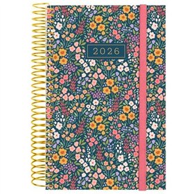 Diary Finocam DESIGN COLLECTION Flora 11,7 x 18,1 cm 2026