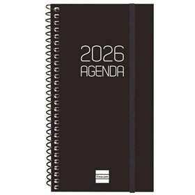 Diary Finocam OPAQUE Black 9,4 x 17,1 cm 2026