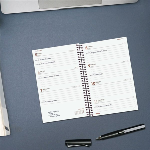 Diary Finocam OPAQUE Burgundy 11,7 x 18,1 cm 2026