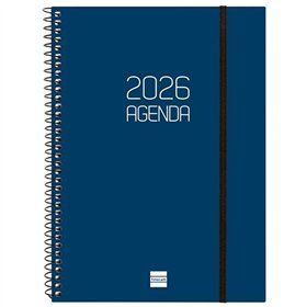 Diary Finocam OPAQUE Blue A5 15,5 x 21,2 cm 2026