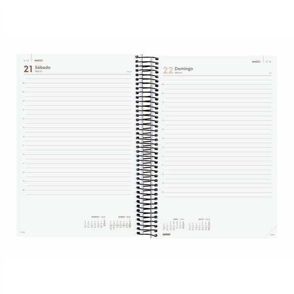 Diary Finocam OPAQUE Blue 16,5 x 24,2 cm 2026