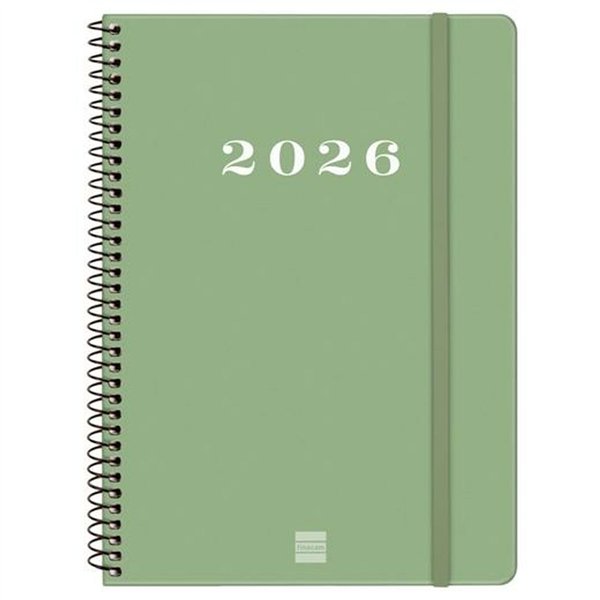 Diary Finocam MY Green A5 15,5 x 21,2 cm 2026