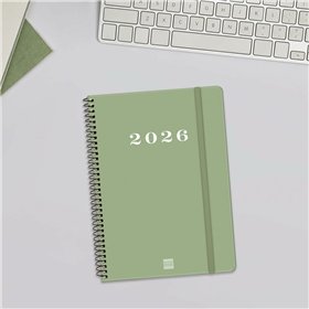 Diary Finocam MY Green A5 15,5 x 21,2 cm 2026