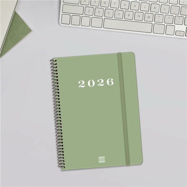 Diary Finocam MY Green A5 15,5 x 21,2 cm 2026