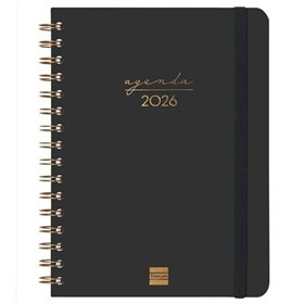 Diary Finocam ALMA Black A5 15,5 x 21,2 cm