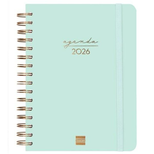 Diary Finocam Alma Mint A5 15,5 x 21,2 cm 2026