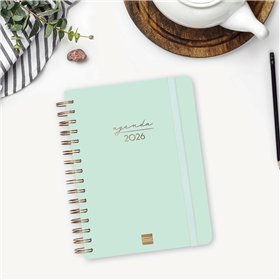 Diary Finocam Alma Mint A5 15,5 x 21,2 cm 2026