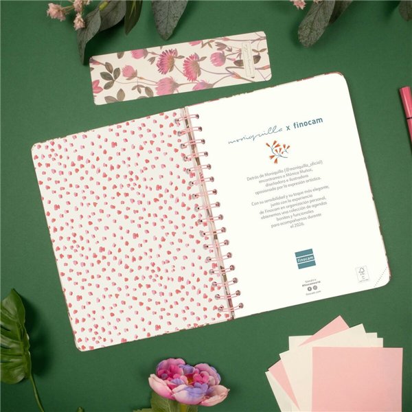 Diary Finocam MONIQUILLA A5 15,5 x 21,2 cm 2026