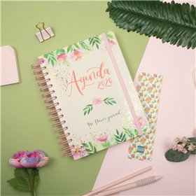 Diary Finocam THE FLOWER JOURNAL A5 15,5 x 21,2 cm Pink 2026