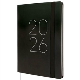 Diary Finocam FLEXI Black A5 14,8 x 21 cm 2026