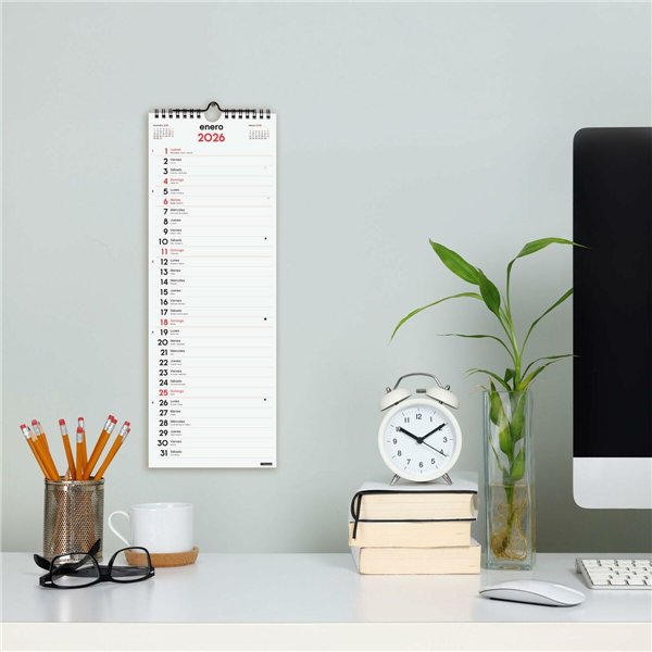 Wall calendar Finocam Paper 15,5 x 43 cm