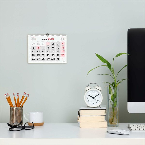 Wall calendar Finocam A5 Paper 2026 21 x 15 cm