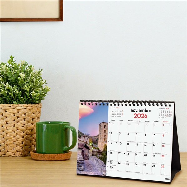 Desktop Calendar Finocam Multicolour Paper 21 x 15 cm