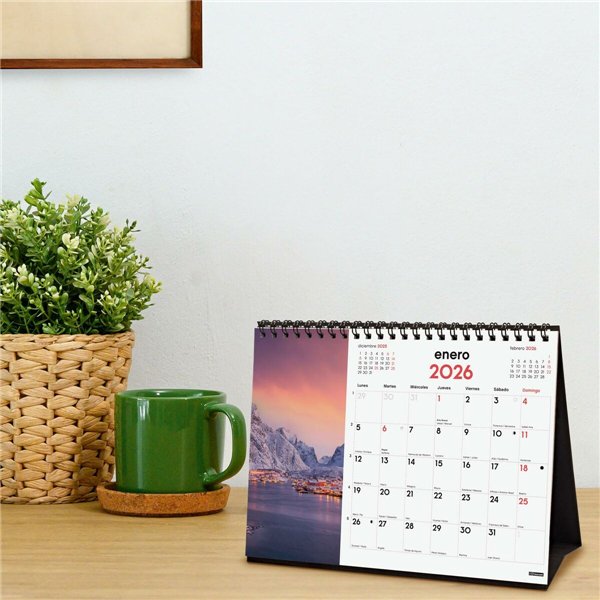 Desktop Calendar Finocam Multicolour Paper 21 x 15 cm