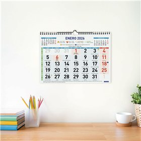 Wall calendar Finocam Multicolour Paper 2026 30 x 21 cm