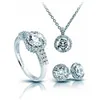 Sievietes kaklarota un saskaņošanas auskari noteikt Diamonfire 1312691903175 Gredzens
