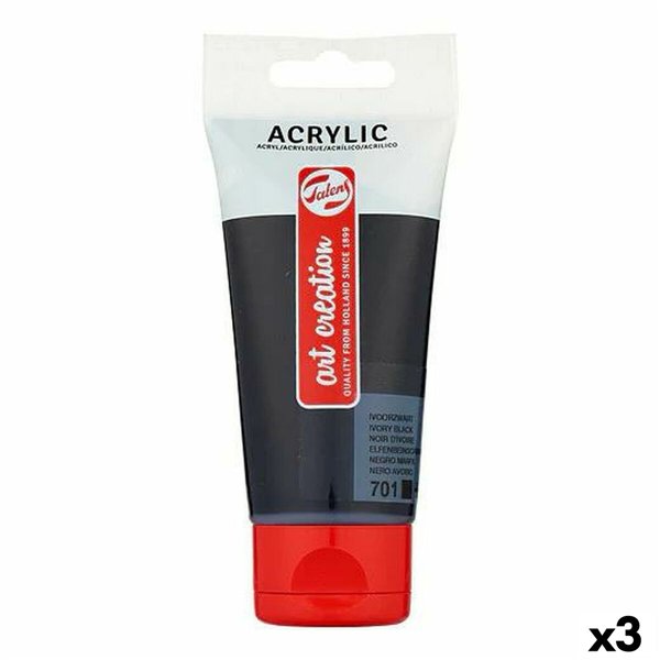 Acrylic paint Talens Art Creation Black 75 ml (3 Units)