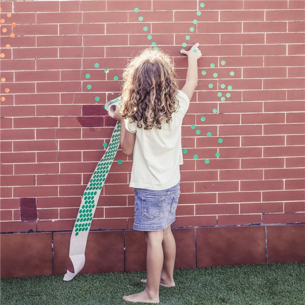 Stickers Apli Yellow Circular