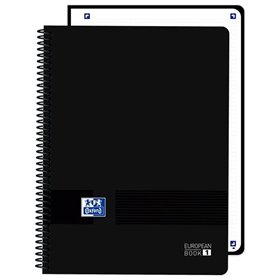 Notebook Oxford LIVE&GO Black A4 80 Sheets (5 Units)