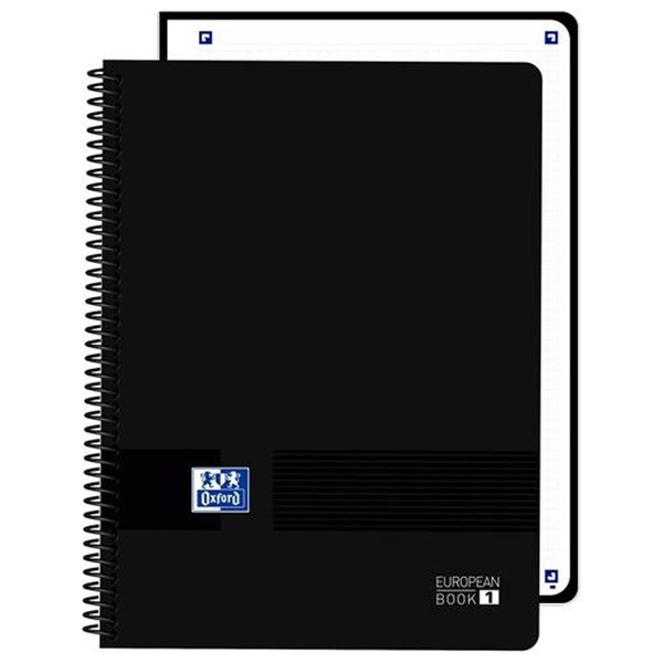 Notebook Oxford LIVE&GO Black A4 80 Sheets (5 Units)