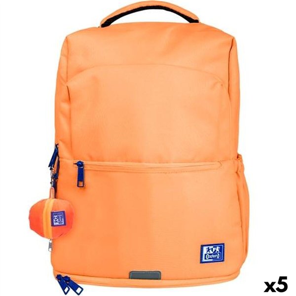School Bag Oxford YOUNG PROOF B-OUT Peach 30 x 42 x 15 cm (5 Units)
