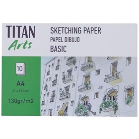 Drawing paper Titan Arts BASIC White A4 10 Sheets (3 Units)