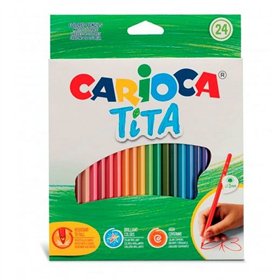 Colouring pencils Carioca Tita Multicolour 24 Pieces (6 Units)