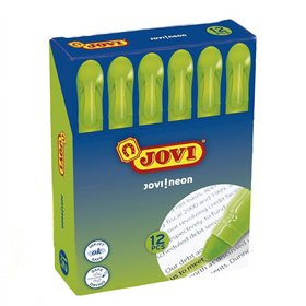 Fluorescent Marker Set Jovi JOVI!NEON Green 12 Pieces (8 Units)