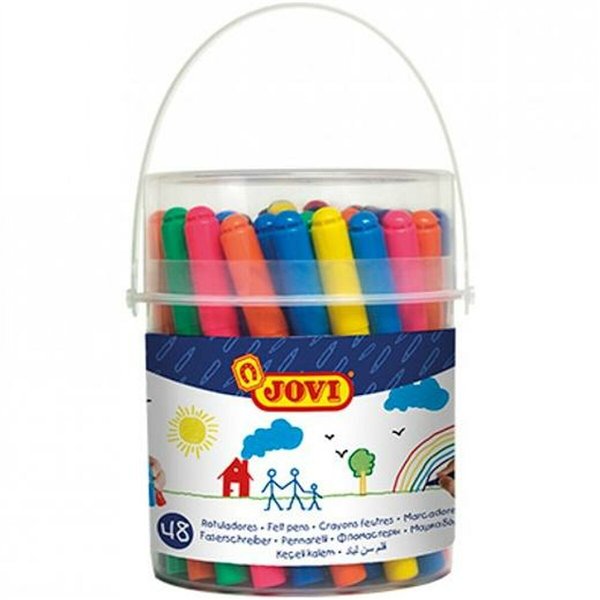 Set of Felt Tip Pens Jovi Multicolour 48 Pieces (6 Units)